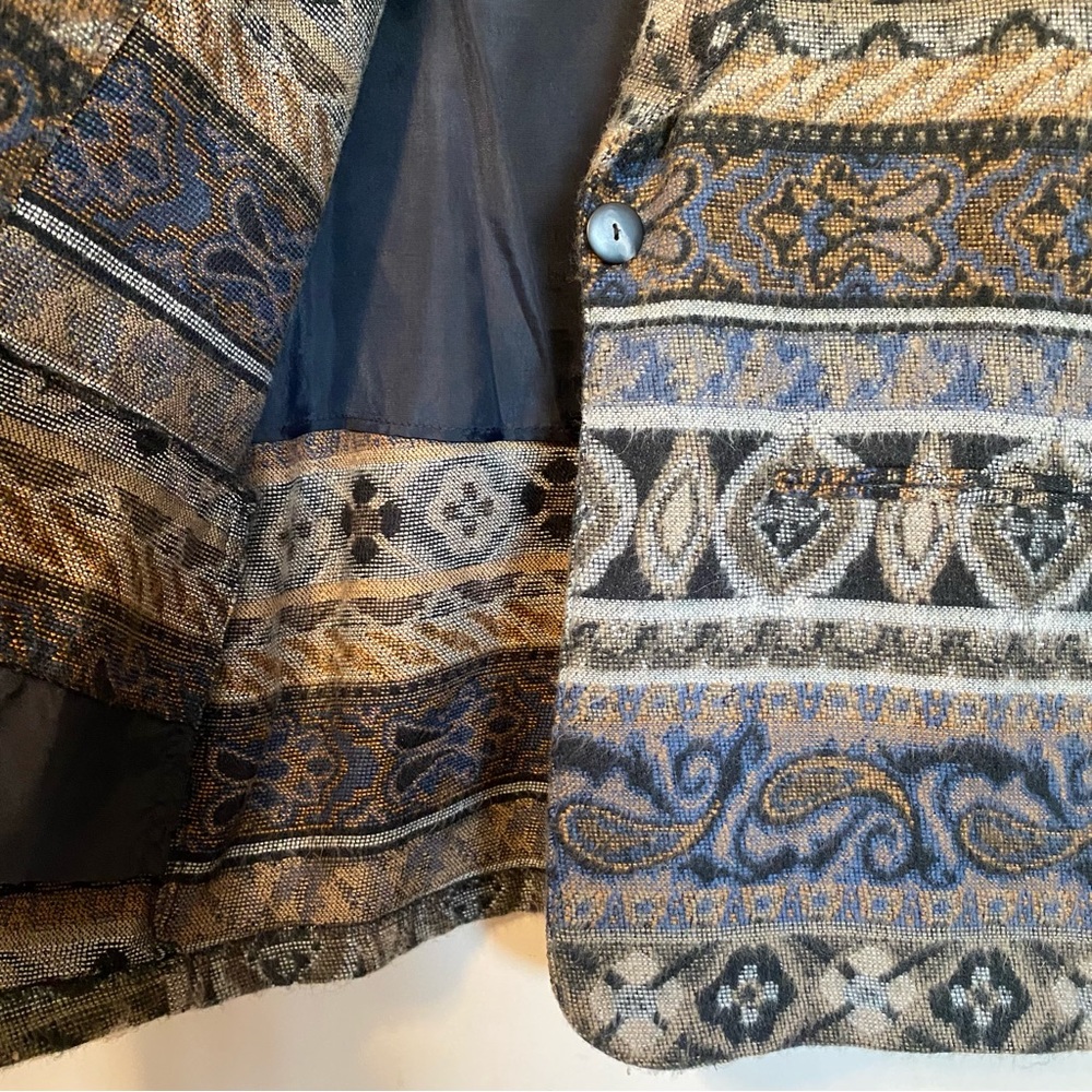 Vintage Judy Knapp Patterned Boho Blazer - Picture 5 of 8